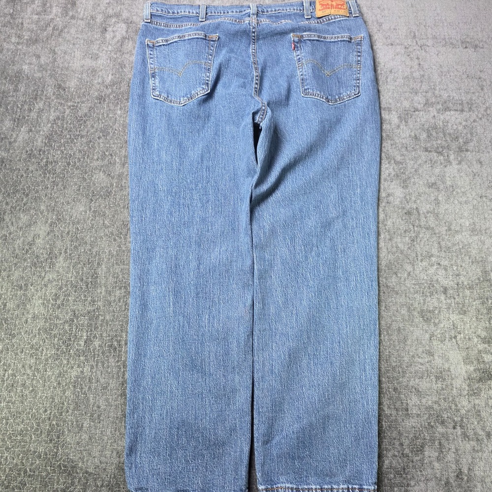 Levis 541 Mens Athletic Taper 40x30 Light Wash Blue Jeans Denim Cotton Preppy